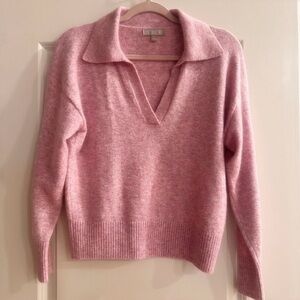 J. Crew Pink Polo Sweater